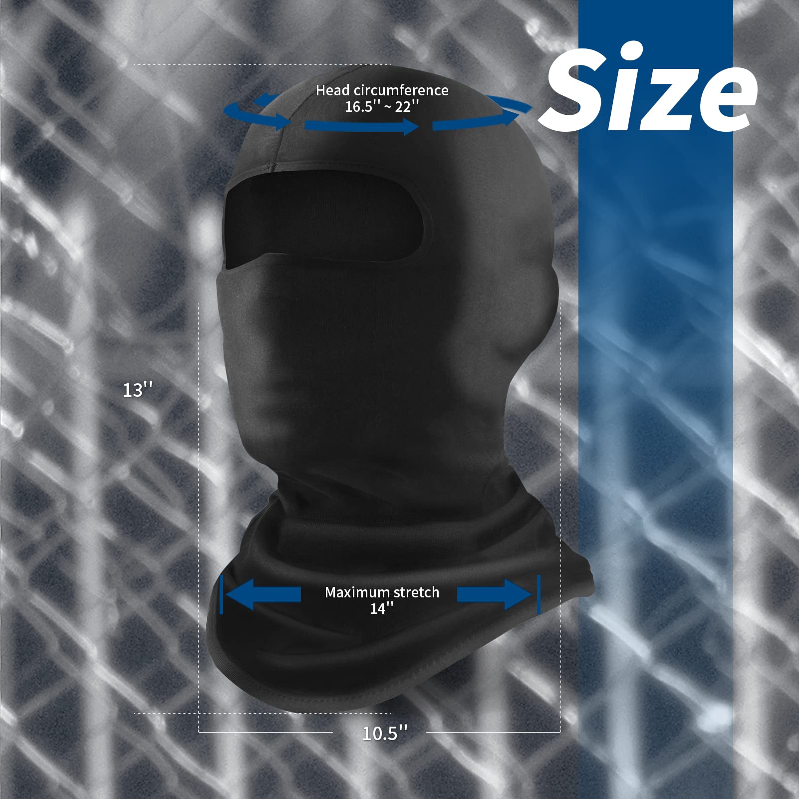 YESLIFE balaclava milk fiber feels soft and comfortable all day.