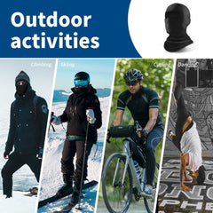 YESLIFE balaclava moisture-wicking fabric keeps skin dry during activity.