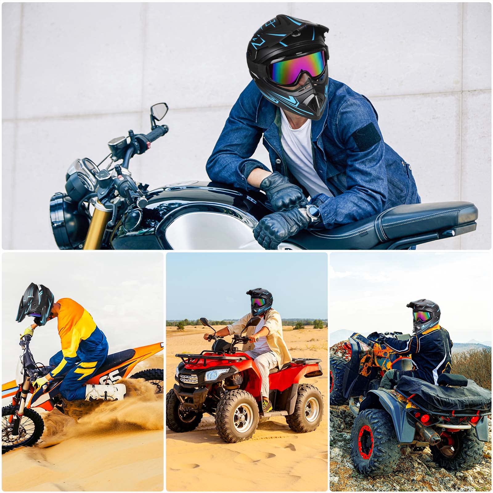 Yesmotor helmet liner washable and removable for easy cleaning.