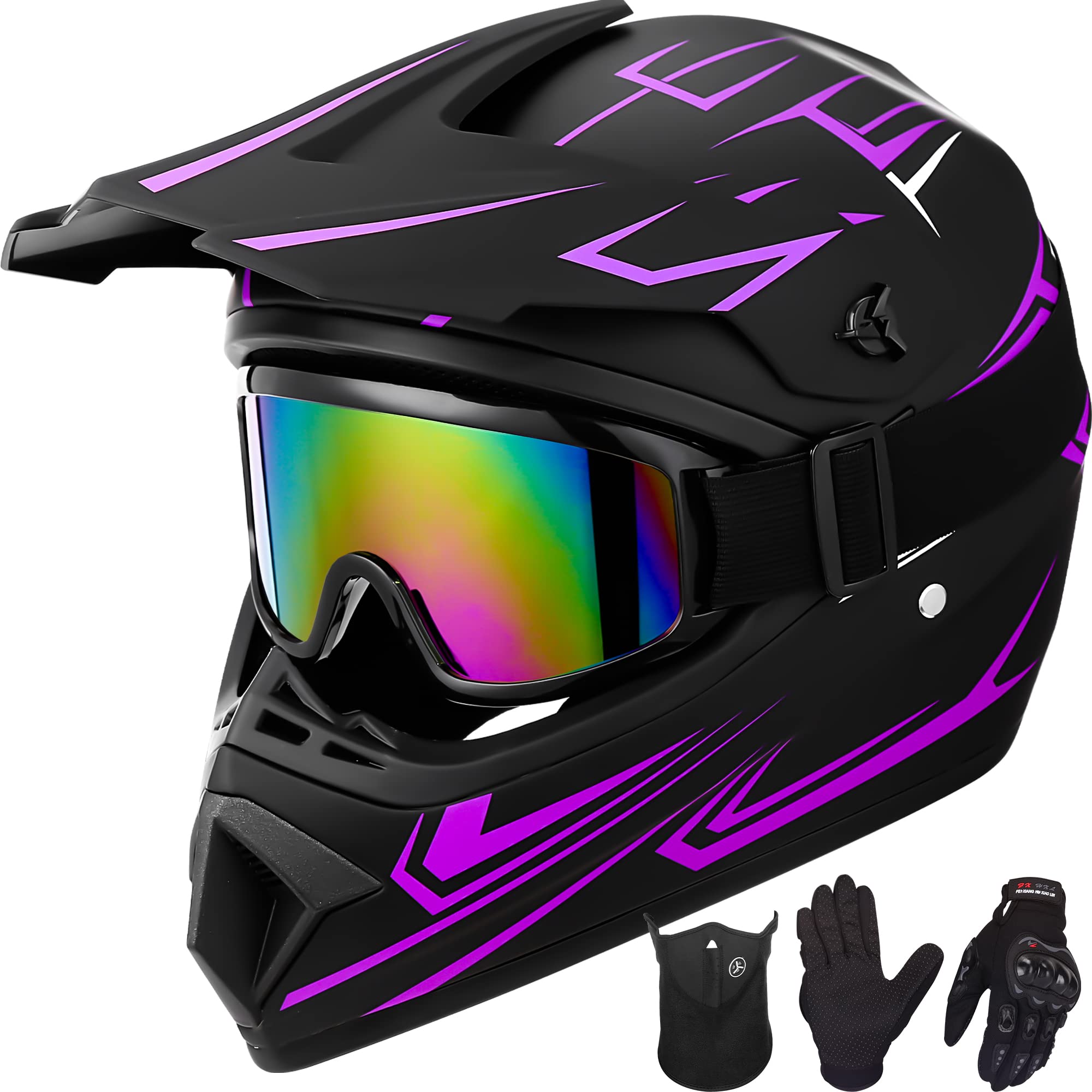 Yesmotor Youth Motocross Helmet front view for reliable head protection