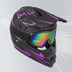 Yesmotor Youth Motocross Helmet side view shows aerodynamic design