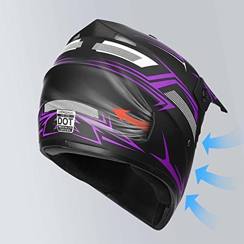 Yesmotor Youth Motocross Helmet ventilation ports keep riders cool