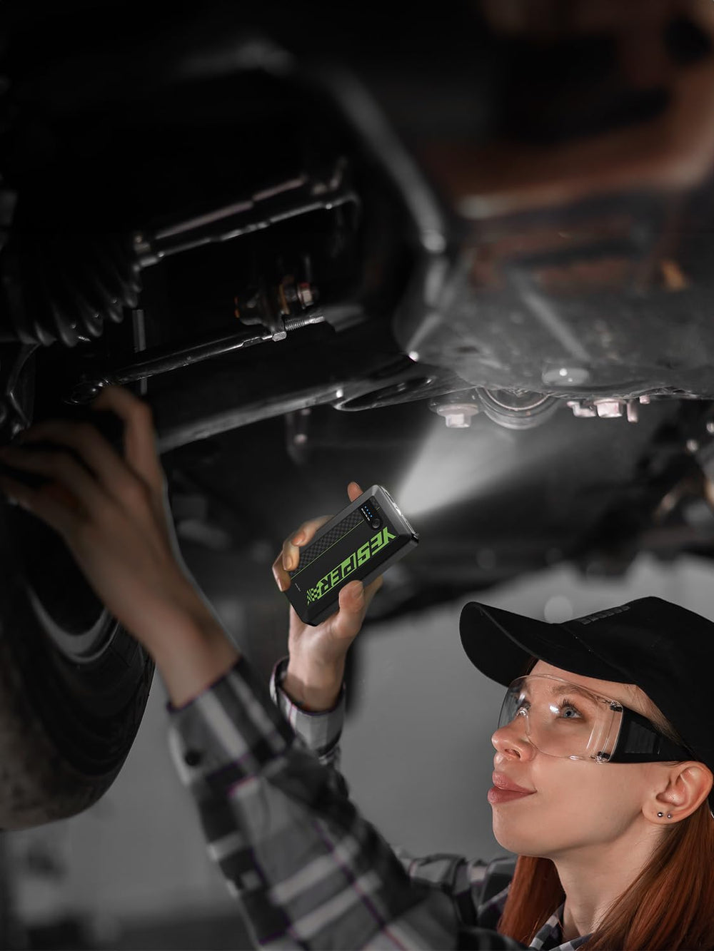 YESPER Boost Start in use to attempt a force-start on a dead battery.