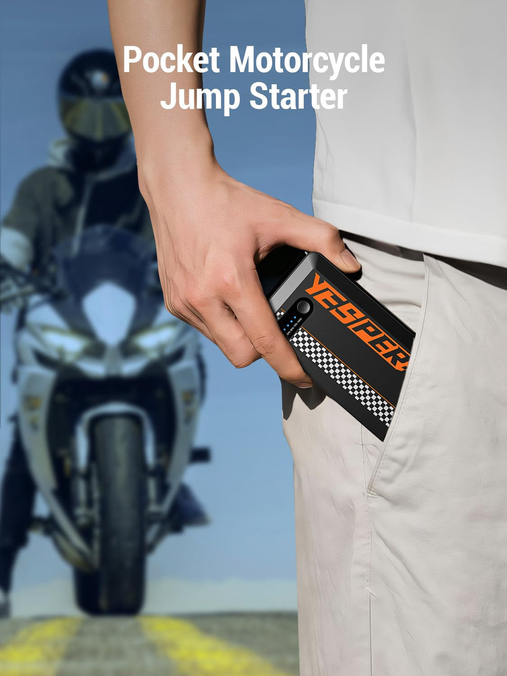 YESPER jump starter delivers 1500A peak power for quick vehicle starts.