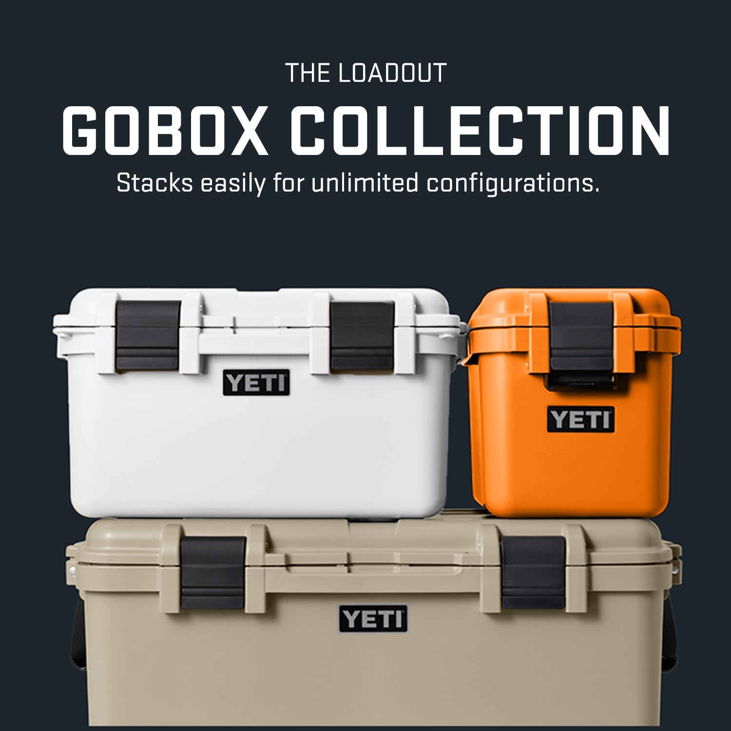 YETI LoadOut 30 GoBox removable cargo tray keeps essentials accessible.