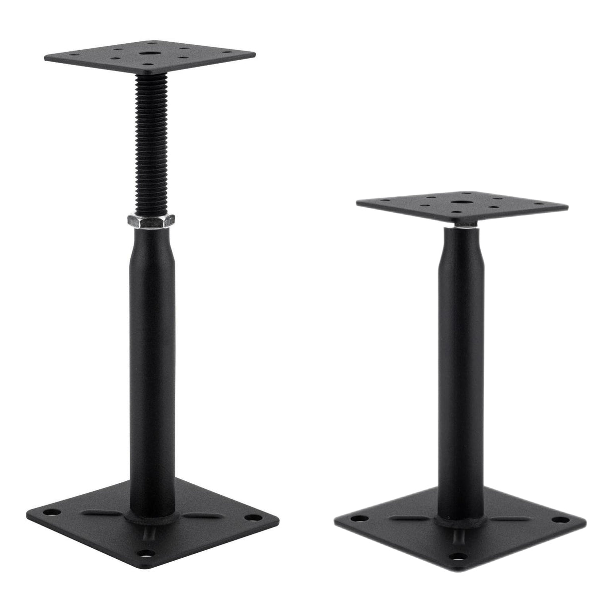 YEUQWJ 2-pack adjustable floor jack for level flooring and secure stabilization.