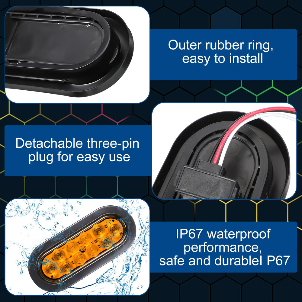 Yexiya IP67 waterproof trailer light designed for rainy conditions