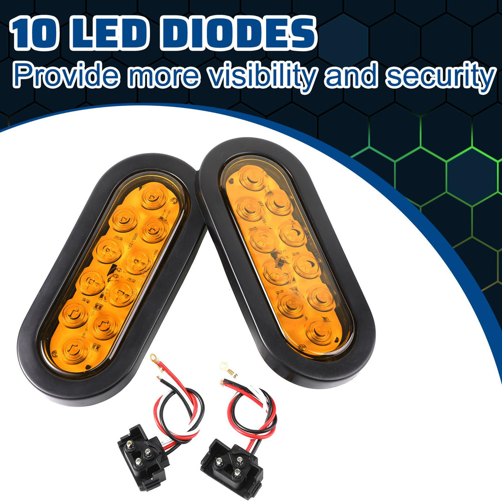 Yexiya trailer light with inner grommet upgrade notch for easy mounting