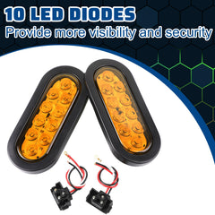 Yexiya trailer light with inner grommet upgrade notch for easy mounting