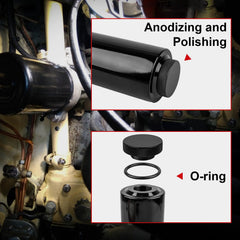 YEYETUO coolant overflow tank mounted with brackets fits a wide range of vehicles.