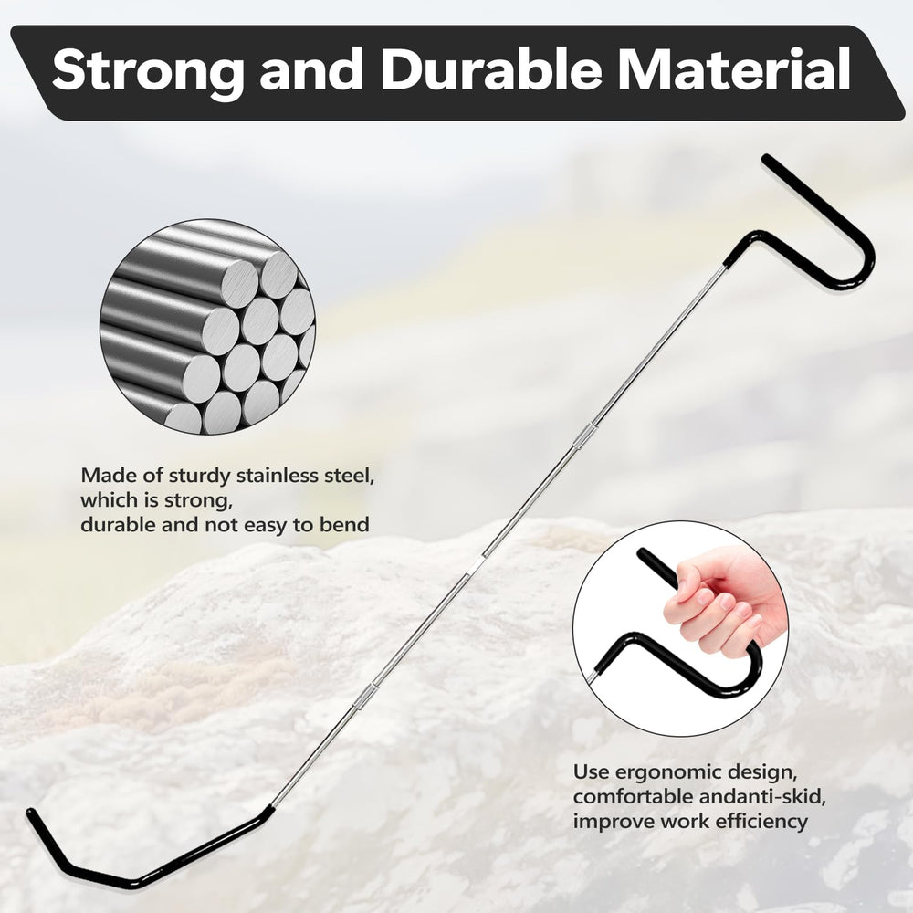 YEYINGZHUO rubber-covered handle improves grip during use