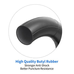 YeYouC 14x2.125 inner tube with airtight seal improves air retention.