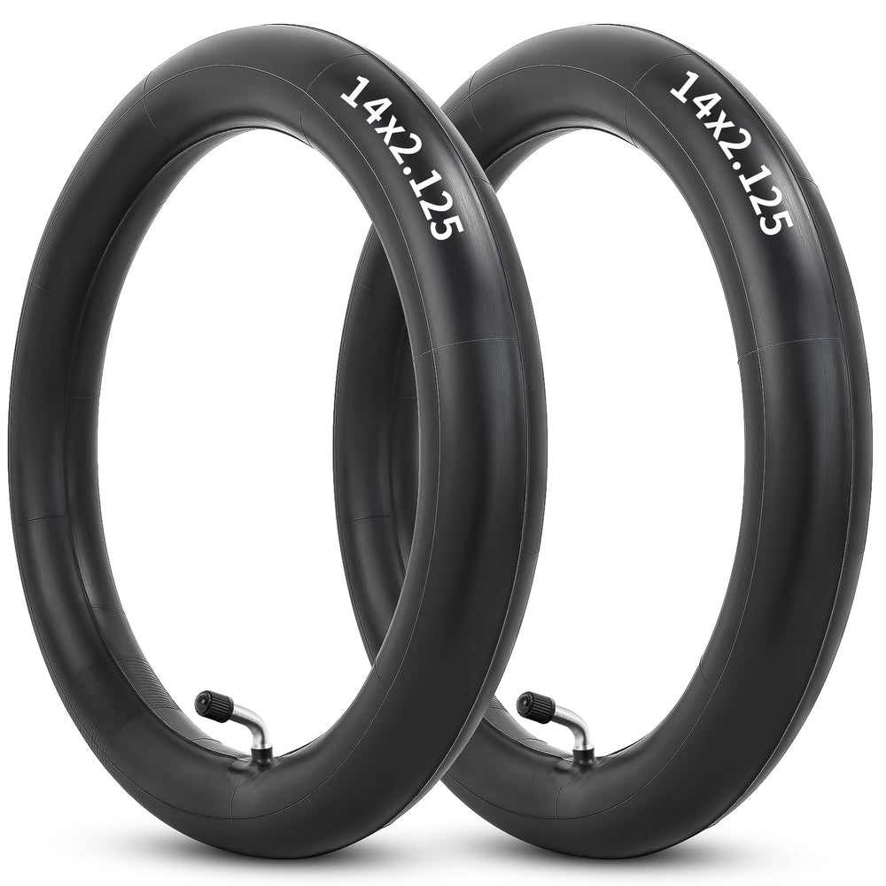 YeYouC 14x2.125 inner tube with CR202 angled valve for easy installation and secure fit.