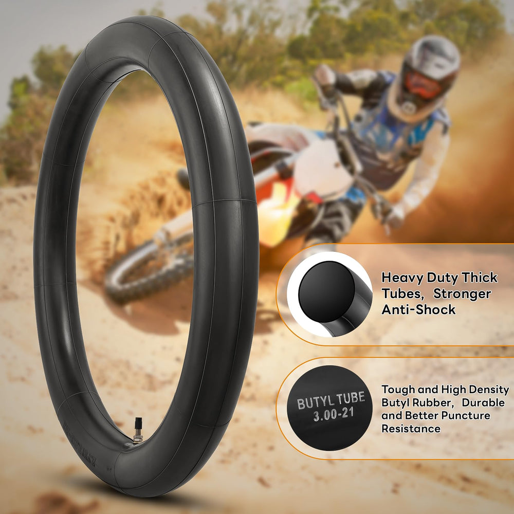 YeYouC 90/100-21 inner tube with reliable air retention for front tires