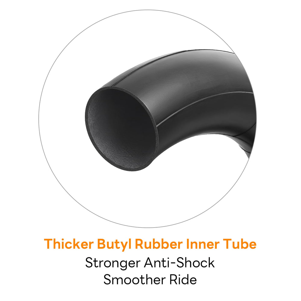 YeYouC heavy-duty rubber tire resists wear for daily riding.