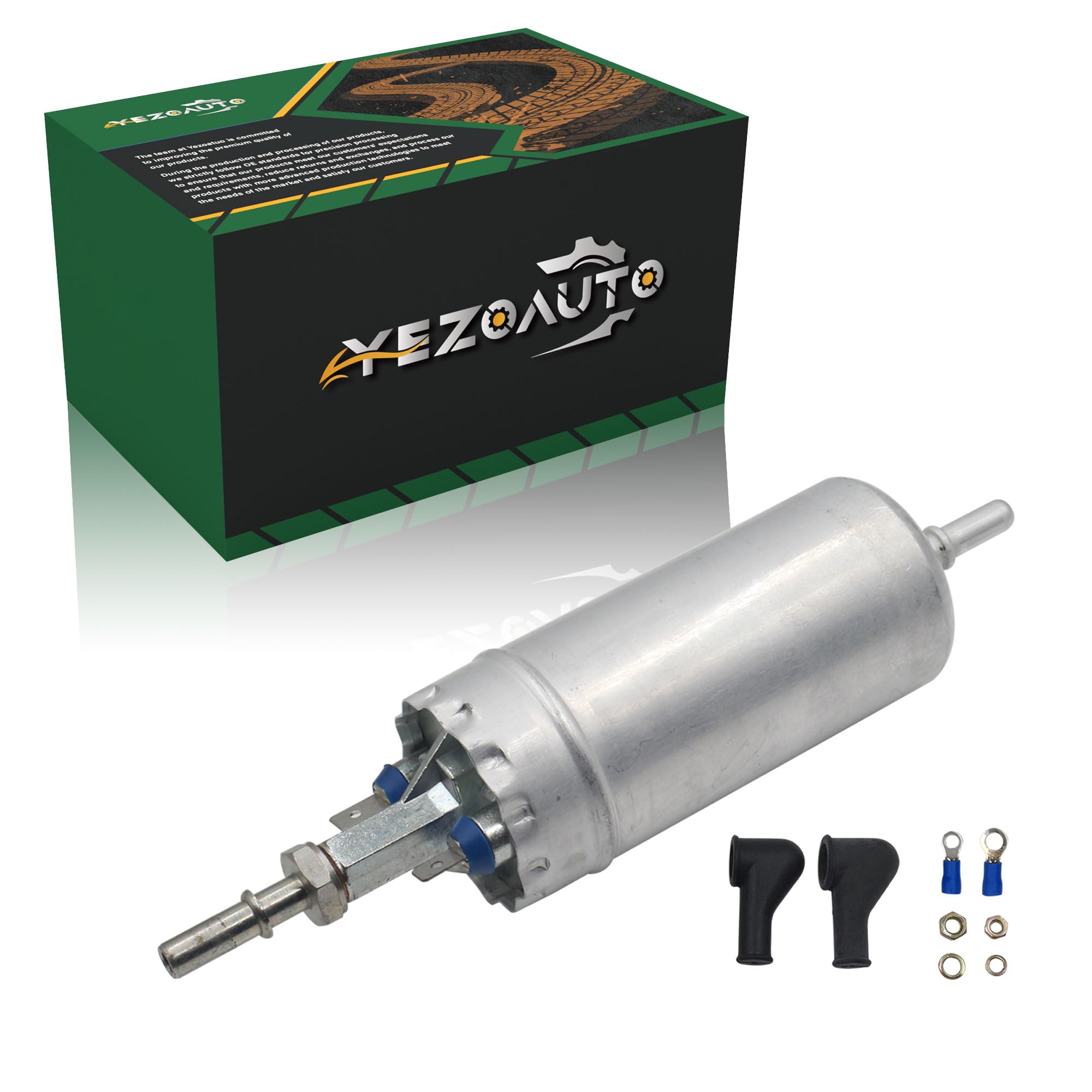 Yezoauto high-pressure frame-mount fuel pump front view for Ford 7.3L Powerstroke with potential improved fuel delivery.