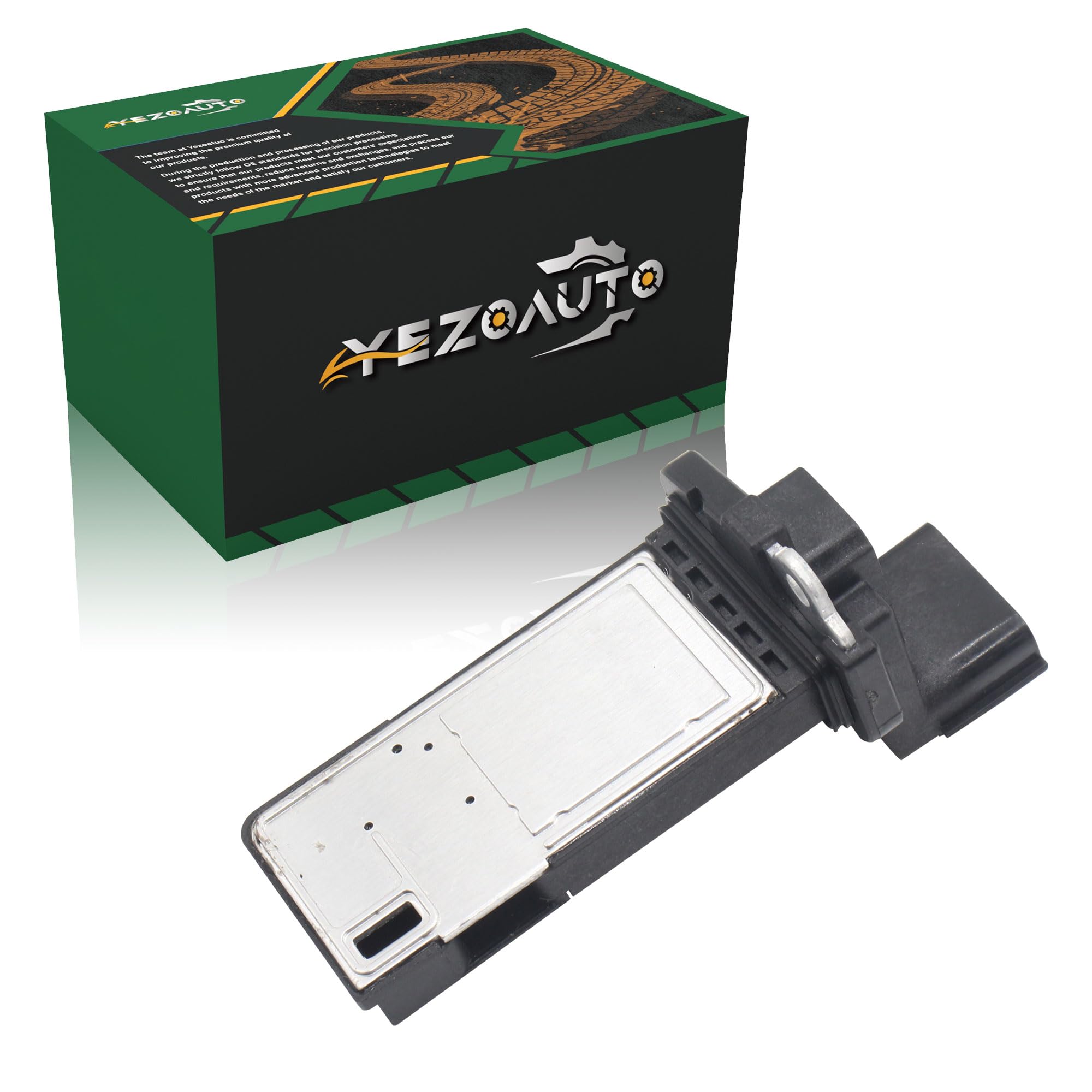 Yezoauto MAF sensor for Chevrolet Malibu 1.5L – front view shows replacement-ready unit.