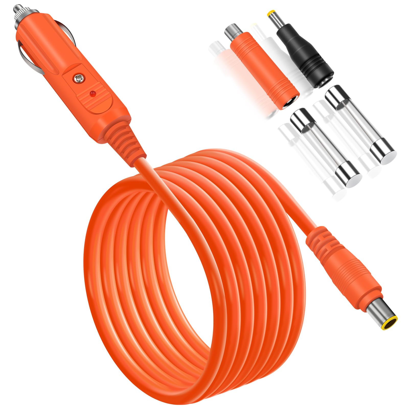 YEZriler 14AWG car charging cable powers Jackery Explorer on the road