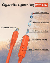 YEZriler 2 m heavy-duty 14AWG cable for reliable power delivery