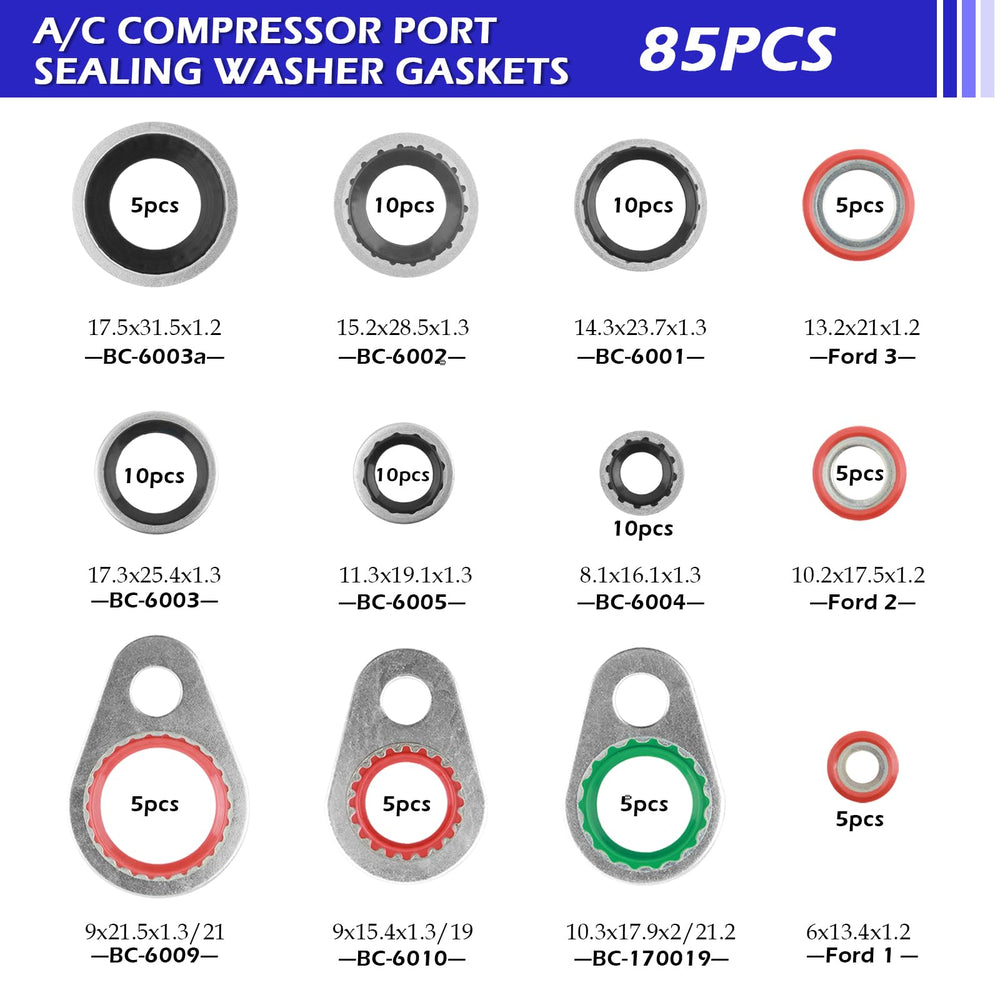 YGDMD 54 O-rings in 18 sizes—broad compatibility for repairs.