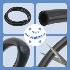 YGDMD 5Ft heater hose flexes with bends for tight engine bays and easy routing