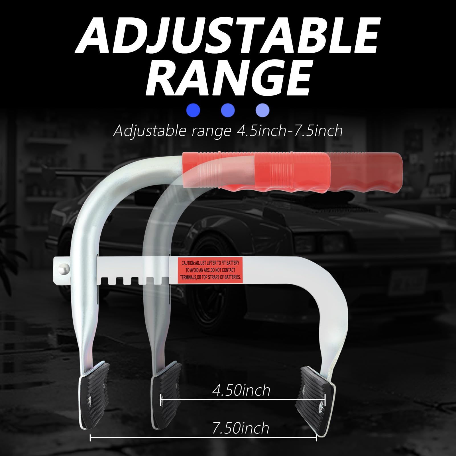 YGDMD battery carrier supports up to 100 lbs for sturdy transport