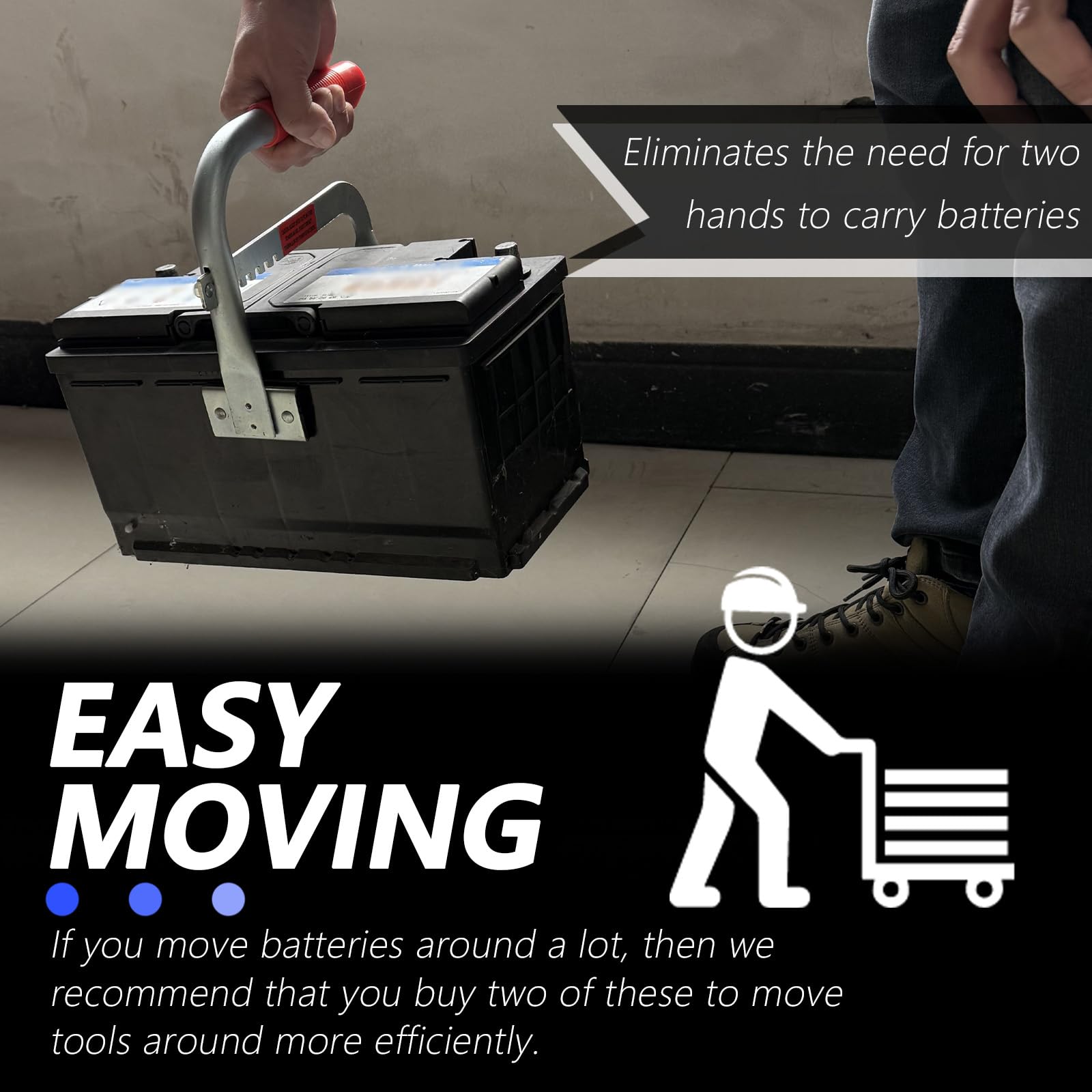 YGDMD carrier compatible with top-post and side-post batteries