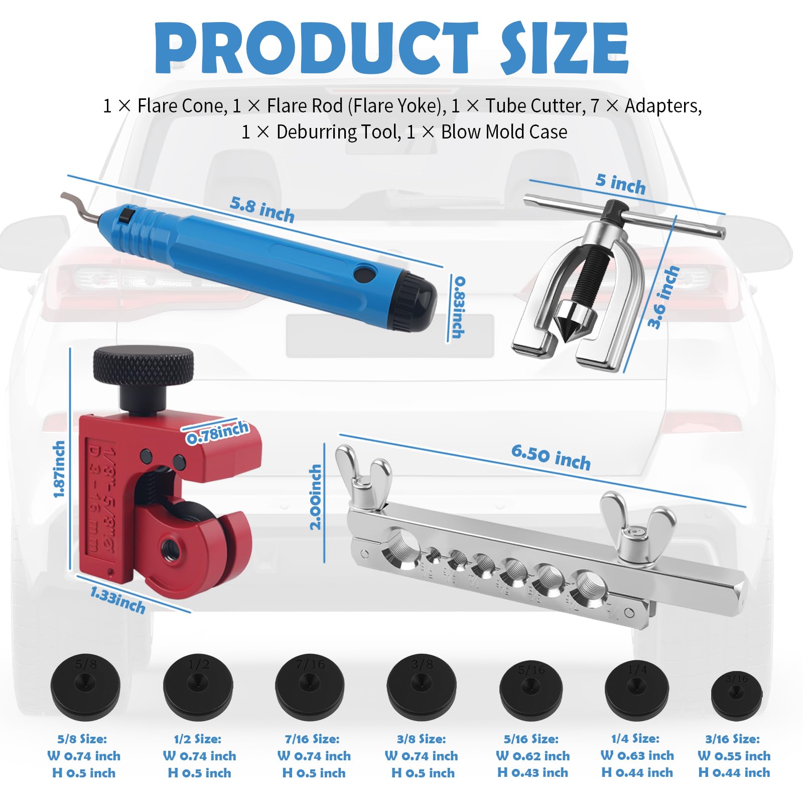 YGDMD flare rod (yoke) supports accurate flare formation during use