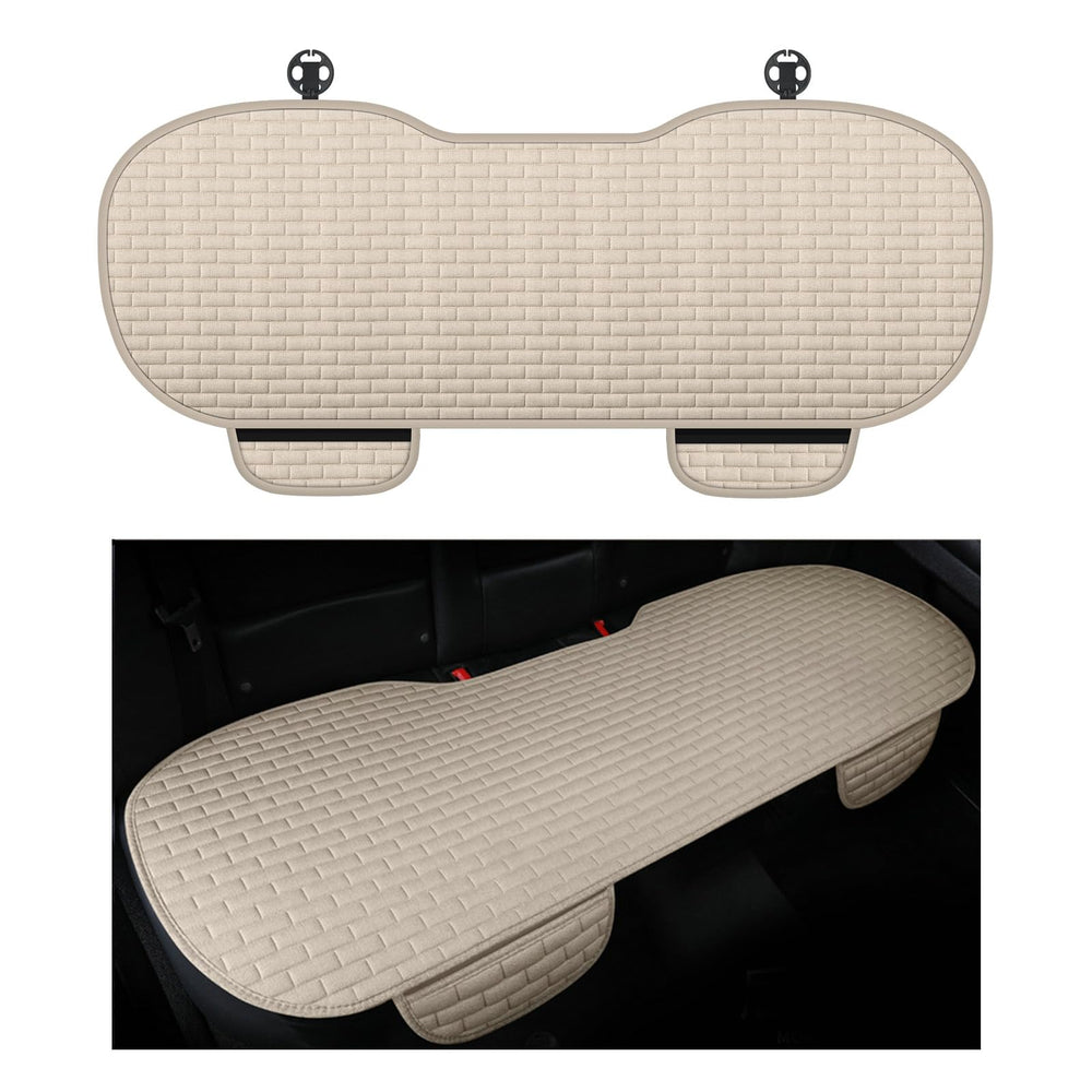 YGDMD car back seat cover demonstrates breathable fabric for all-season comfort.