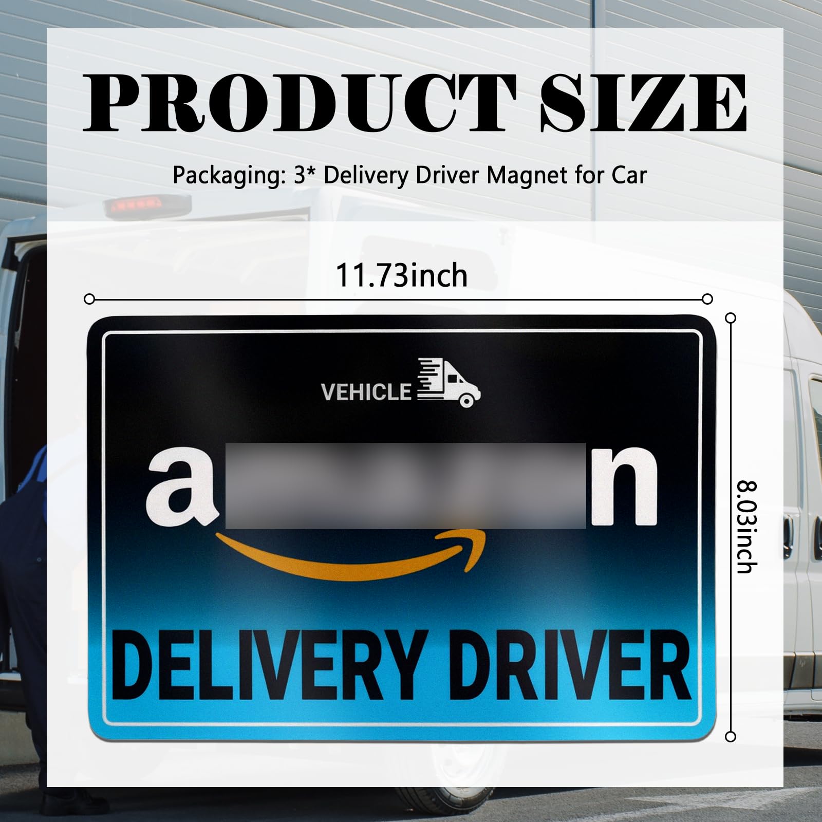 YGDMD reflective delivery magnet improves night visibility for other drivers on the road