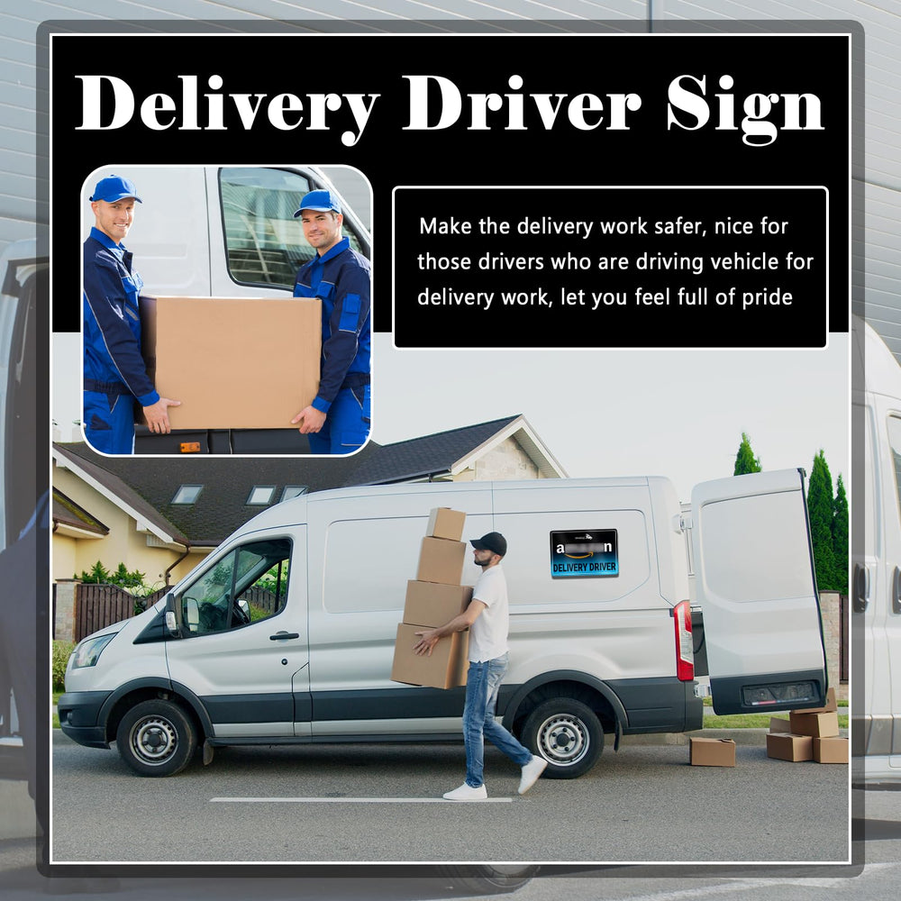 YGDMD delivery sign boosts safety reminders during busy city deliveries