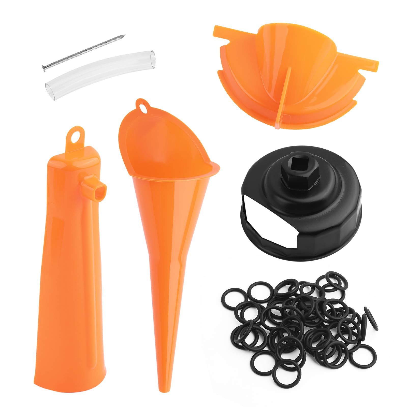 YGDMD Harley oil change kit funnel guides precise flow for clean drains.