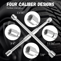 YGDMD heavy-duty cross wrench made of 45 steel resists rust and wear
