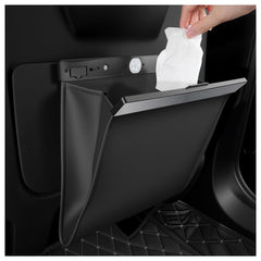 YGDMD LED car trash can with night illumination for easy disposal