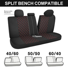 YGL airbag-compatible design close-up showing side-seam mesh panels.
