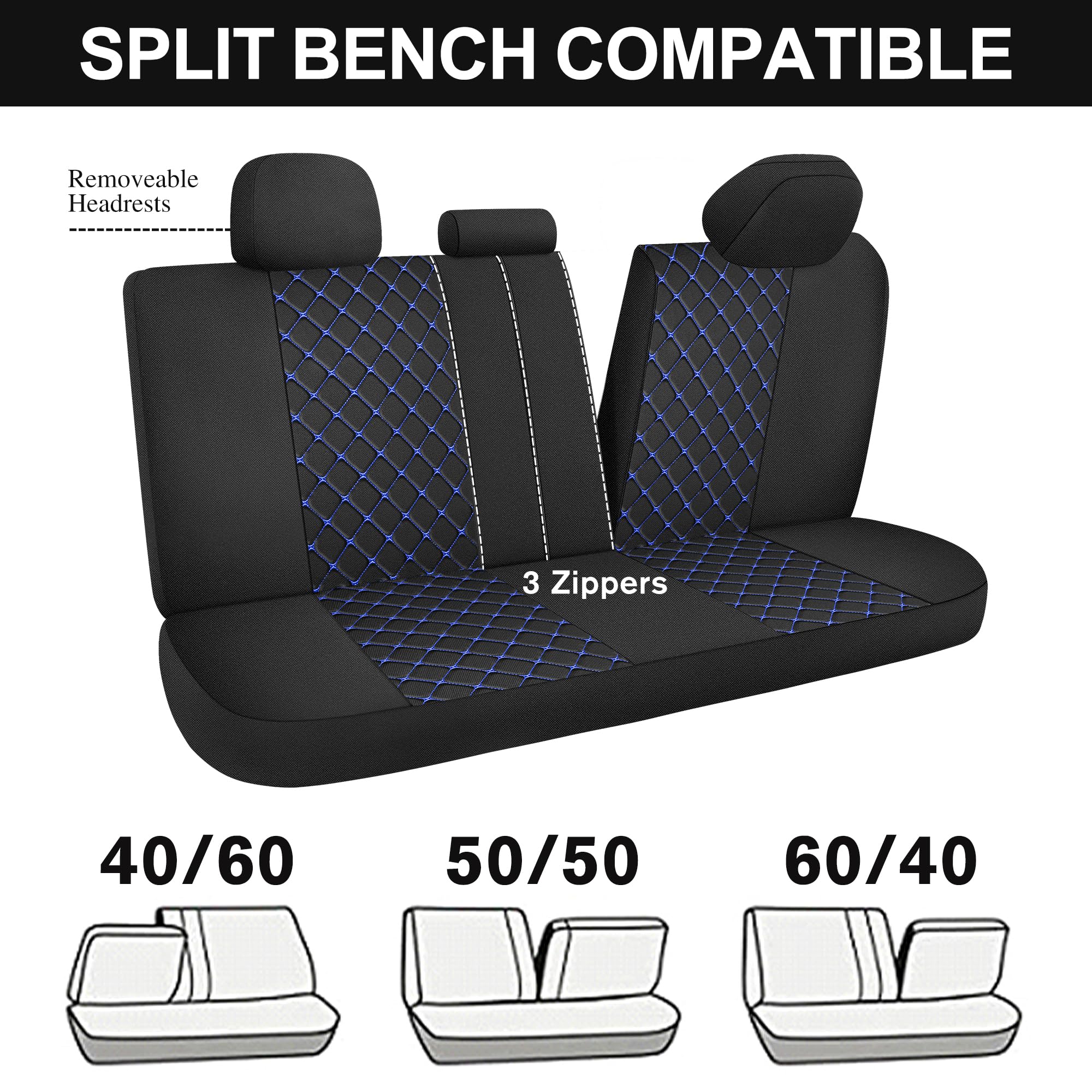 YGL airbag-compatible seat cover keeps side airbags unobstructed.