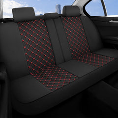 YGL seat covers close-up on mesh fabric texture for durability.
