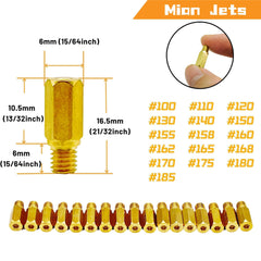 YGQ 43Pcs pilot slow jets ensure smooth idling and throttle transition