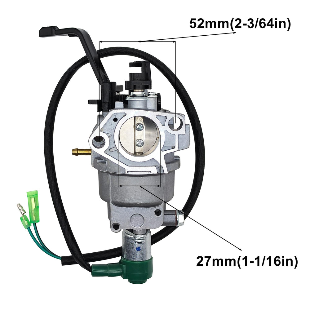 YGQ air intake 30.5mm design optimizes air flow for efficient combustion.