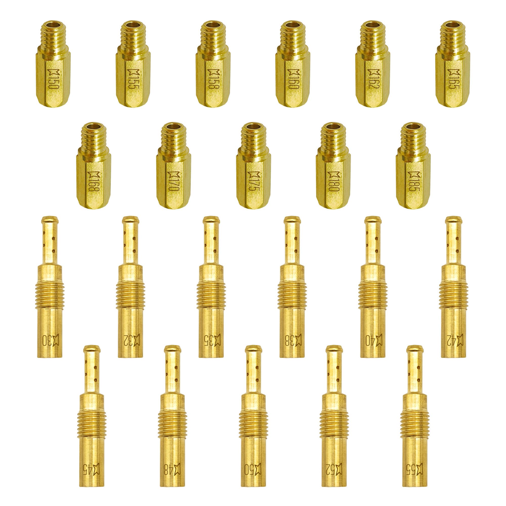 YGQ carb-jet-kit main jets 150-185 for precise tuning on dirt bikes