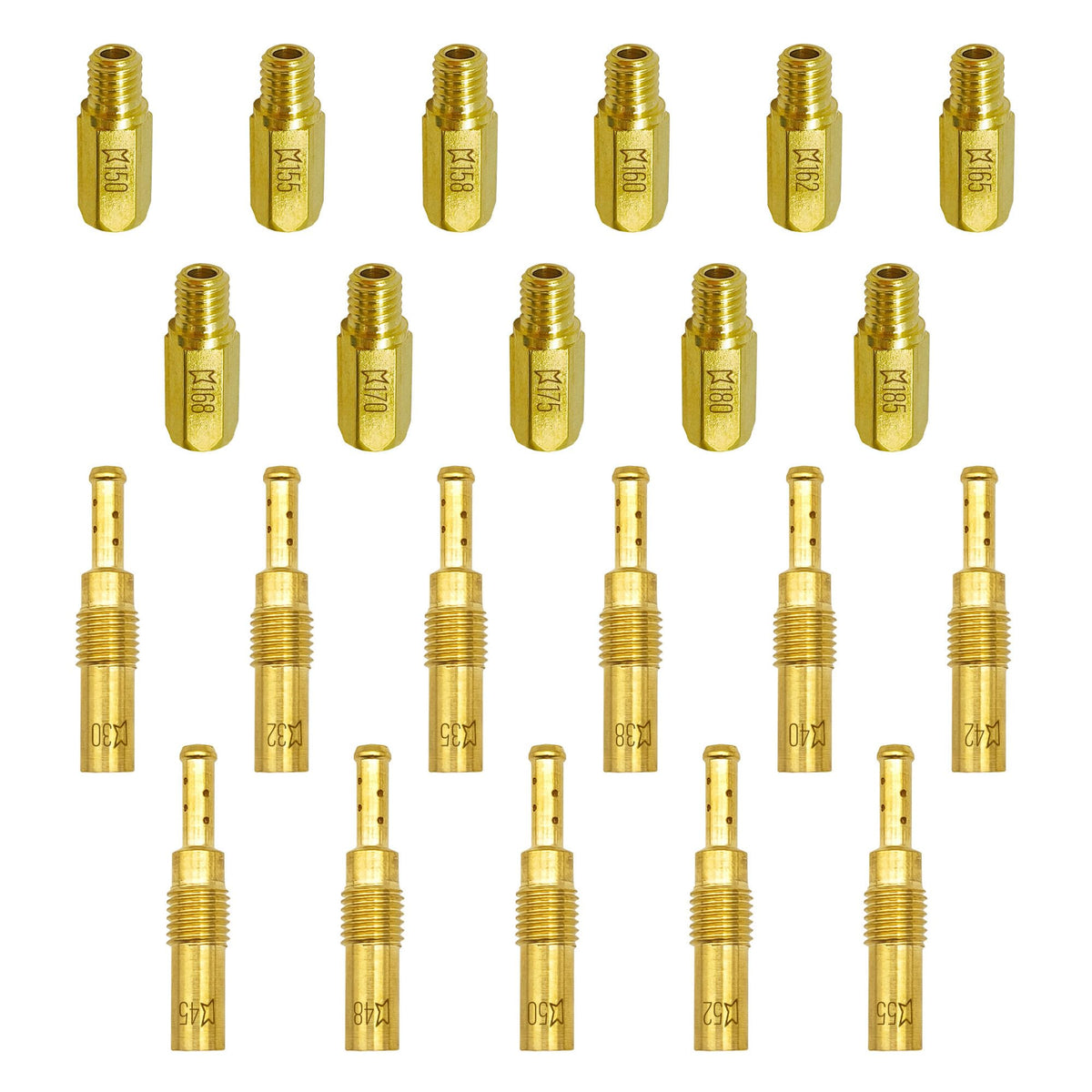 YGQ carb-jet-kit main jets 150-185 for precise tuning on dirt bikes