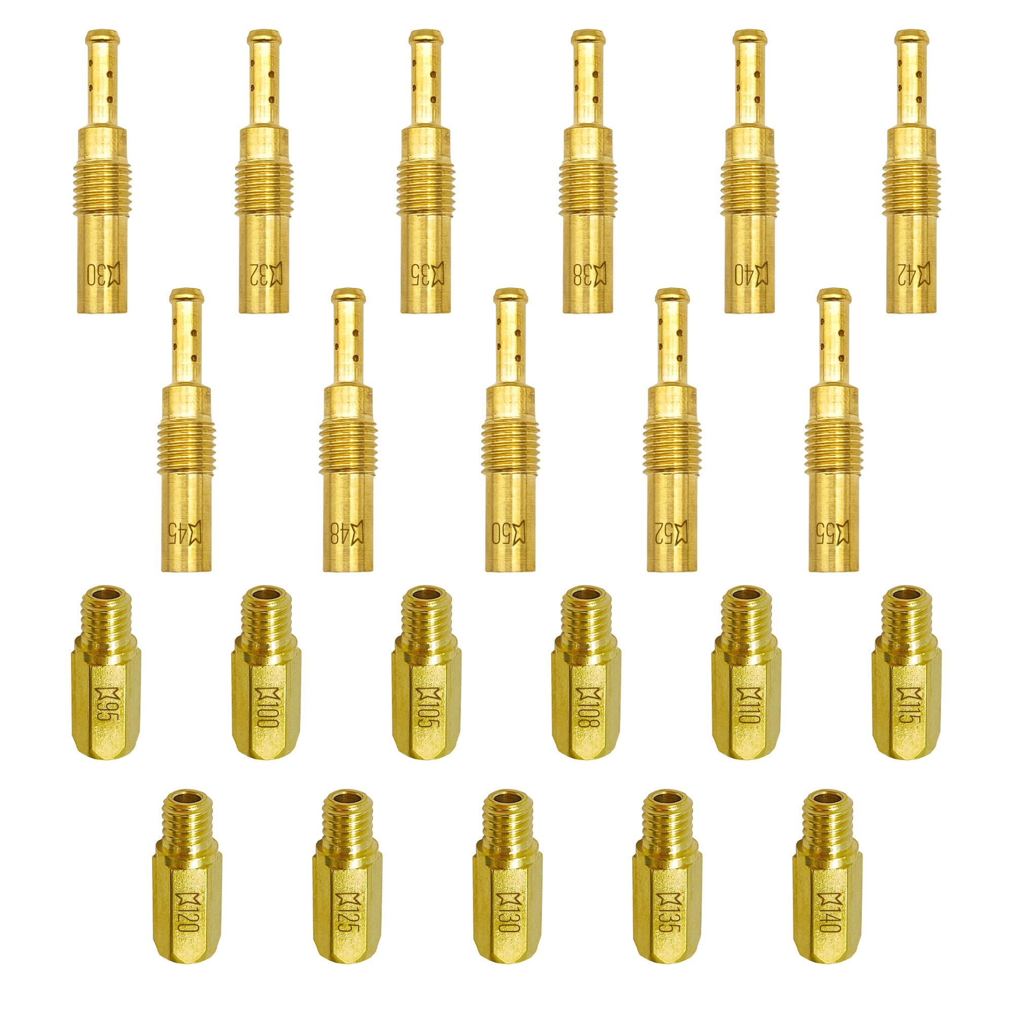 YGQ carb jet kit main jets 95-140 for precise tuning