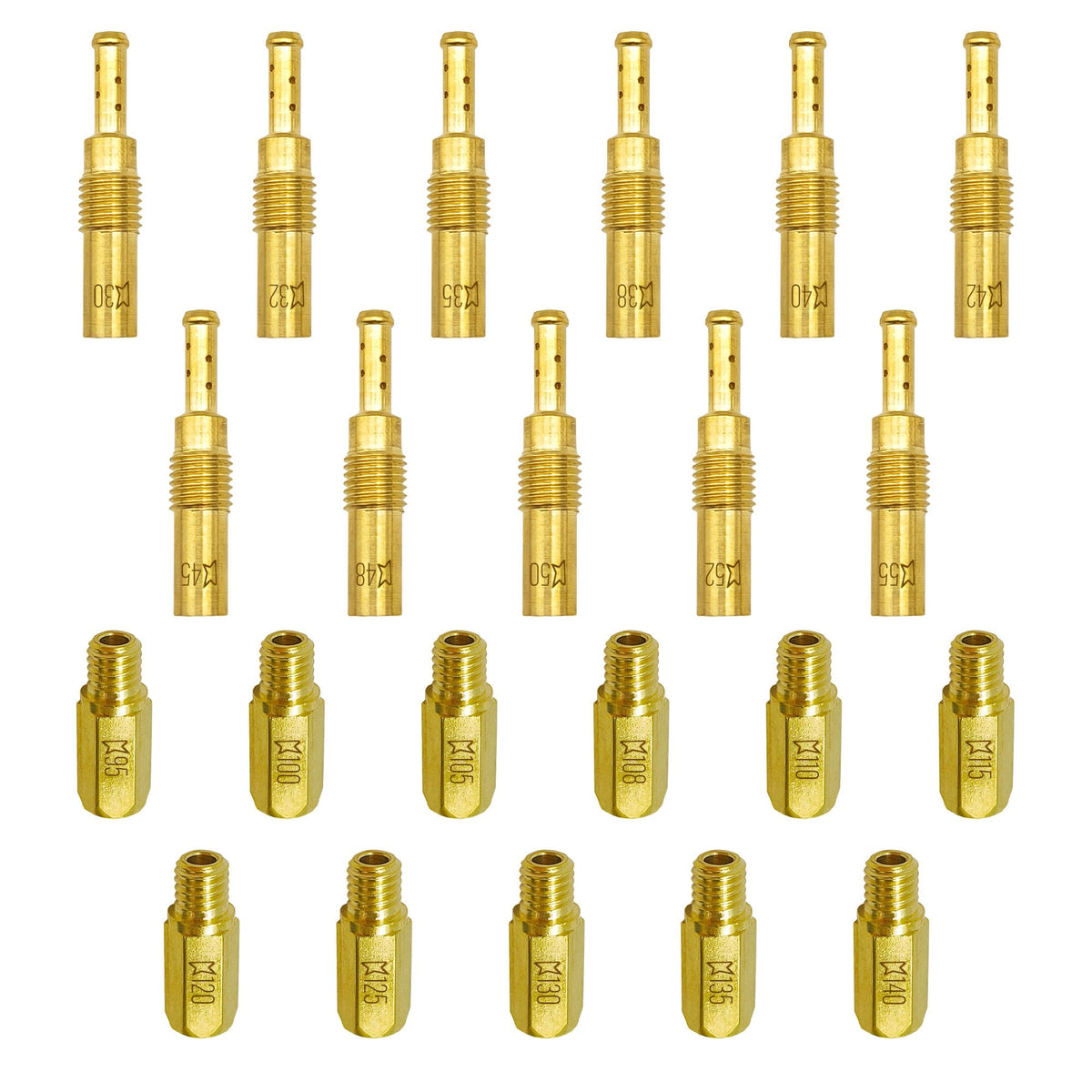 YGQ carb jet kit main jets 95-140 for precise tuning