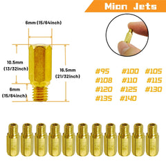 YGQ carb jet kit pilot jets 30-55 for idle and response