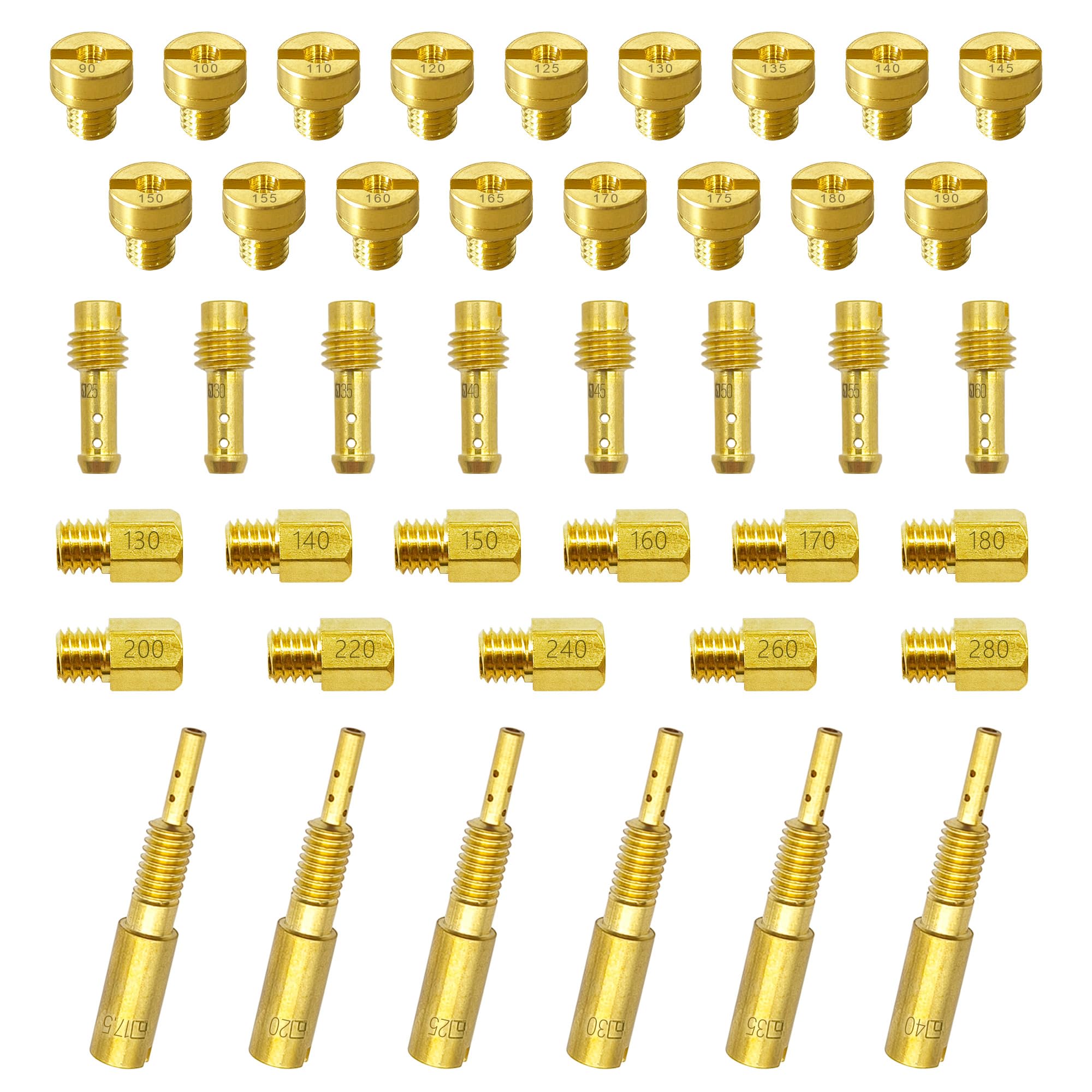 YGQ main-pilot-jet-set for Mikuni enables precise fuel tuning across engines.