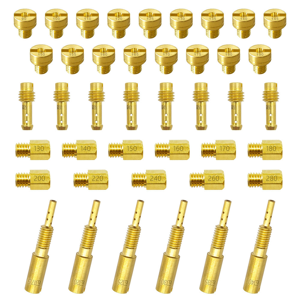 YGQ main-pilot-jet-set for Mikuni enables precise fuel tuning across engines.