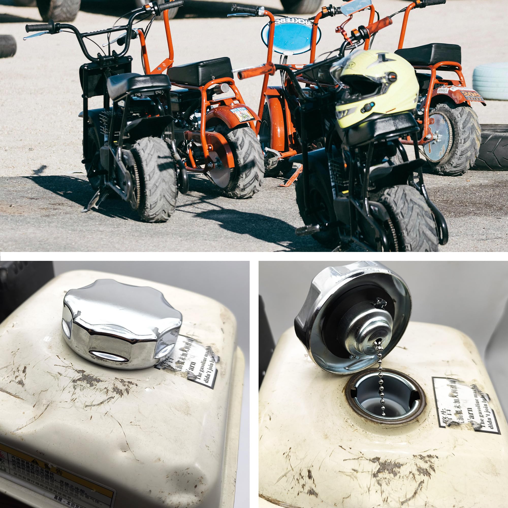 YGQ cap fits Coleman, Predator, and various mini bike engines.