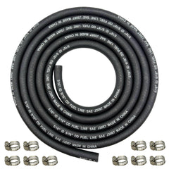 YGQ braided fuel line hose 8 ft for automotive and marine applications.