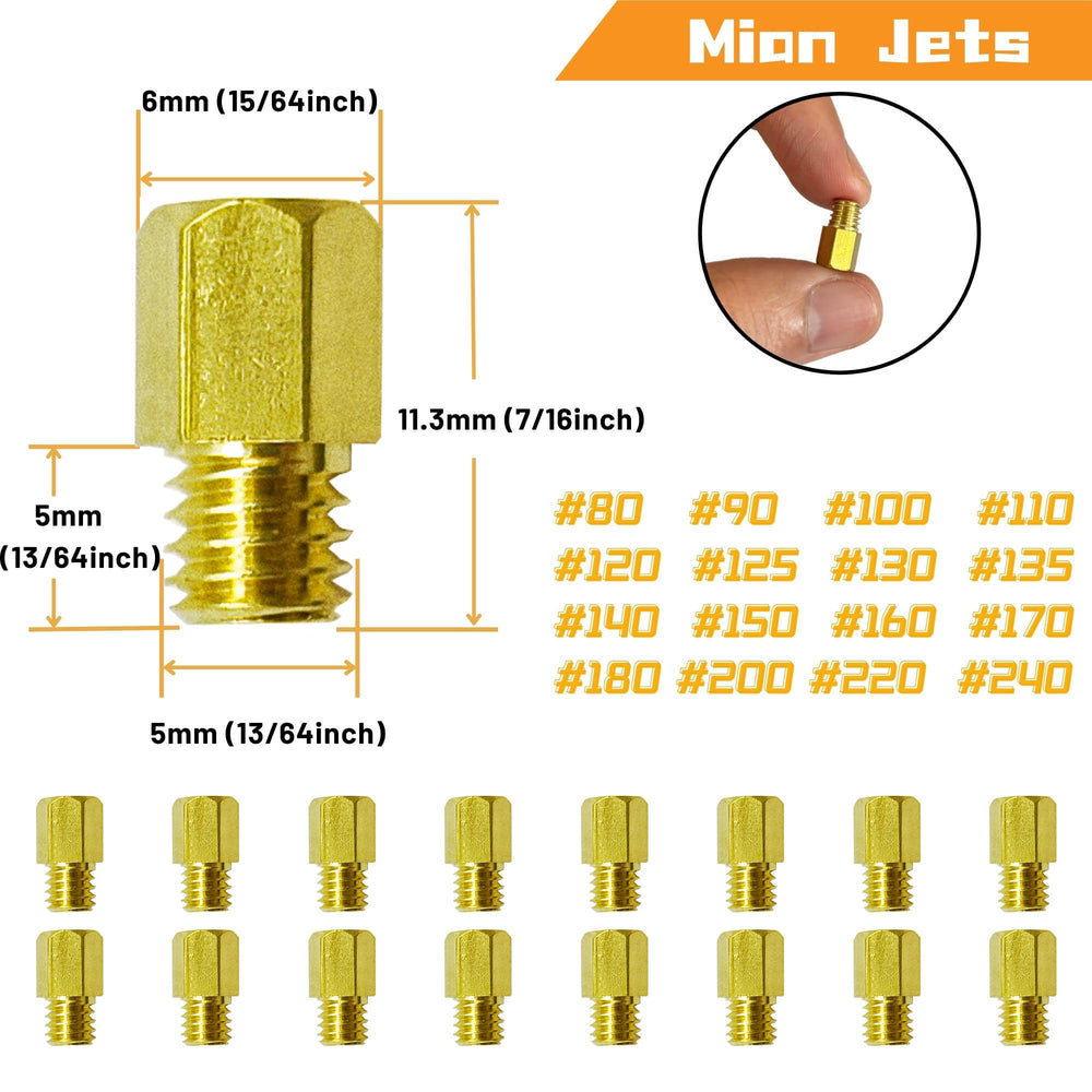 YGQ pilot slow jet set enables precise fuel adjustments on Mikuni VM.