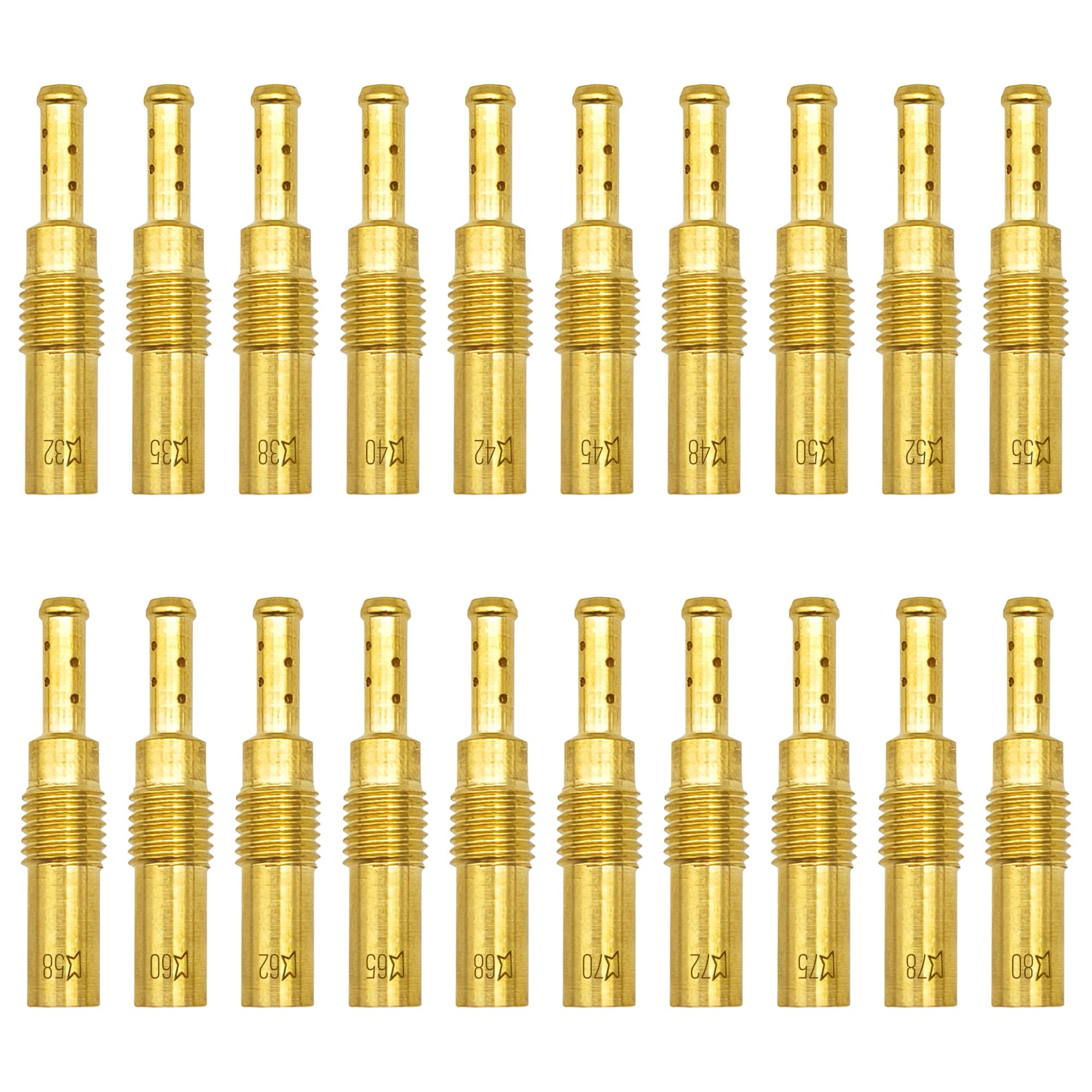 YGQ Slow Pilot Jet Kit package—complete 20-piece set for precise carb tuning.